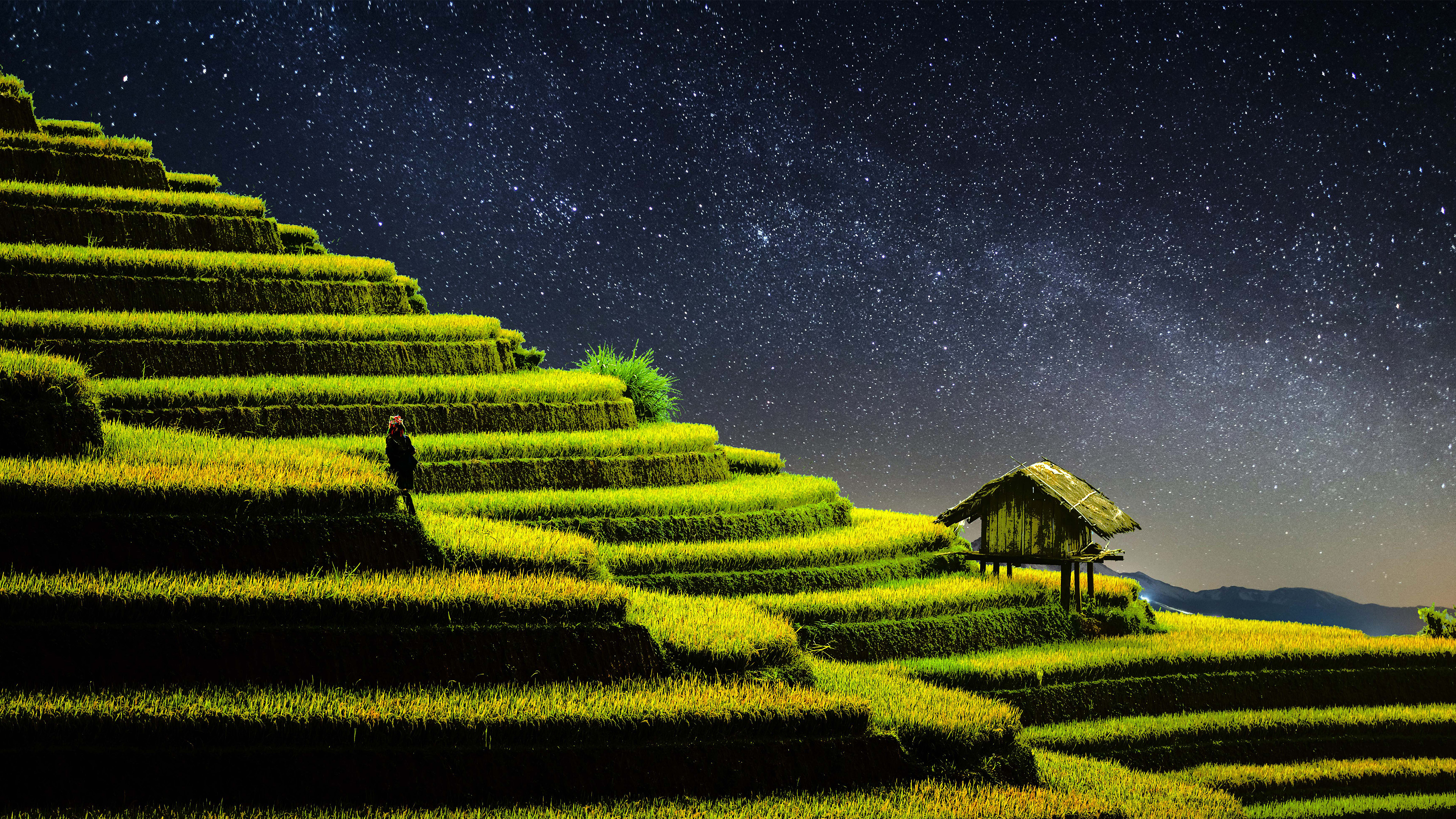 梯田图片 耕耘壁纸下载 夜空高清大图 星星高清图片壁纸 我爱图片网