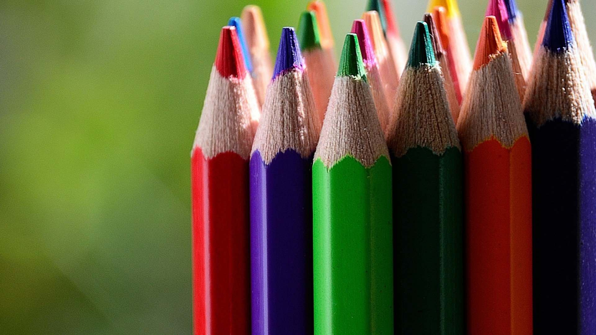 五颜六色的铅笔头 我爱图片网